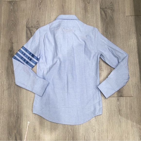 Thom Browne 4-bar Solid Blue Button Down Sz 0 - Picture 5 of 7